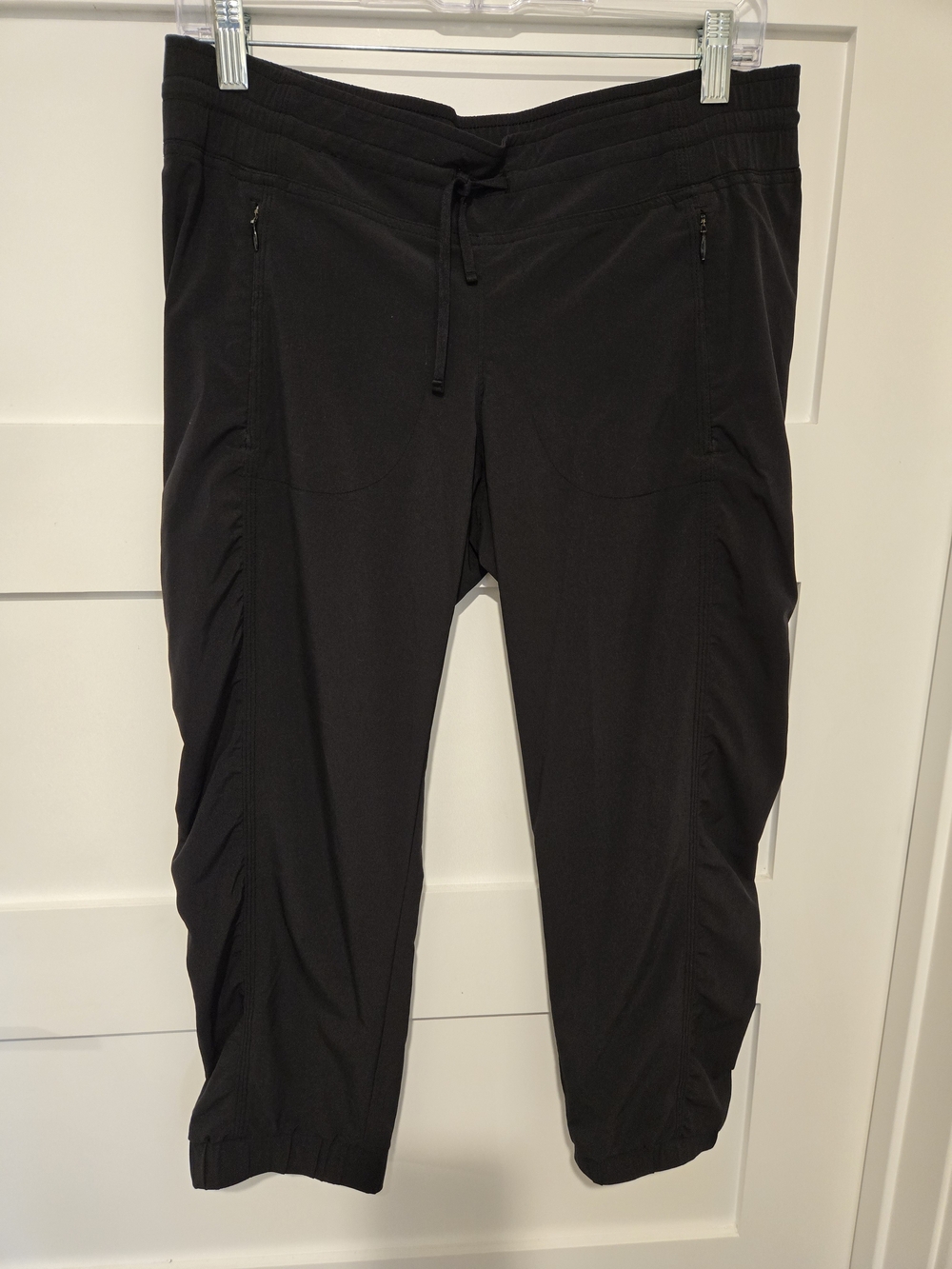 Athleta Black Athletic Capris with Drawcord Waist